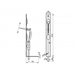 Kontrygiel   270  mm